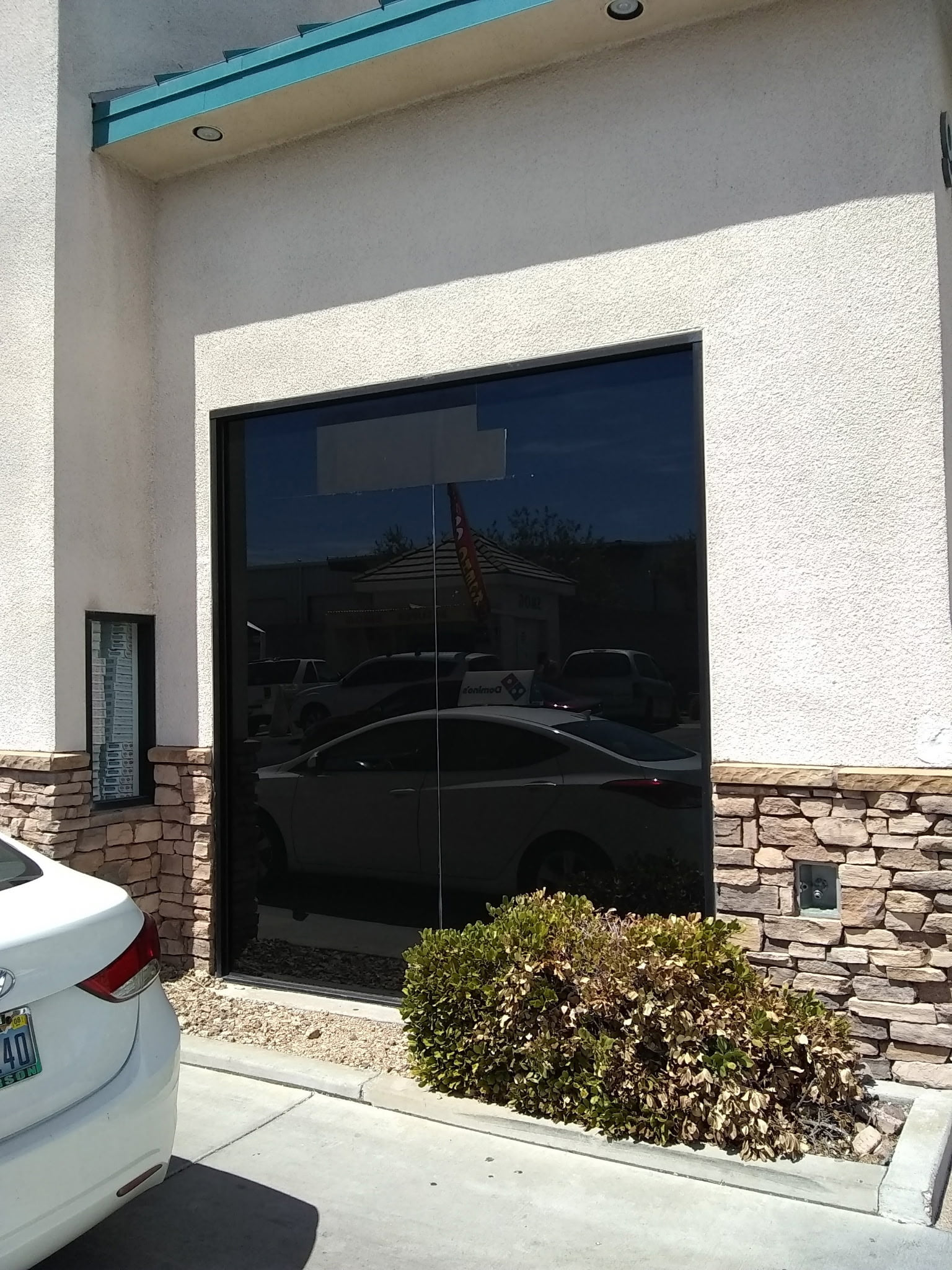 Commercial window tinting example: post-install