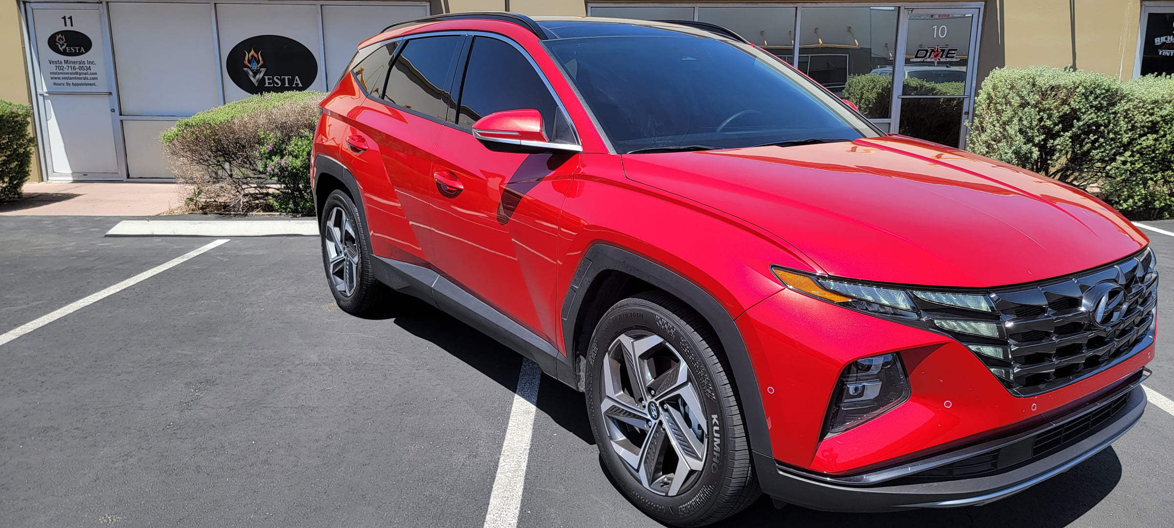 Hyundai Tucson with window tint