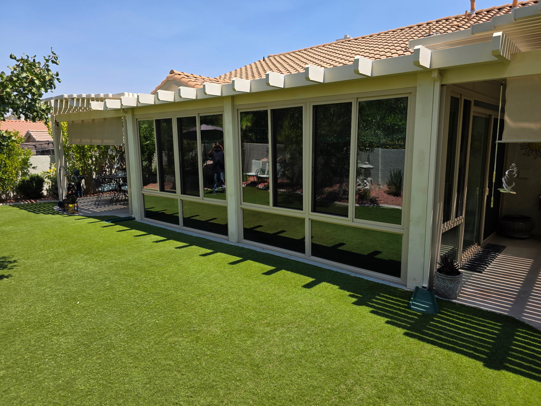Residential window tinting example: Las Vegas home